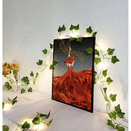Klimop slinger met Led Verlichting 25 Meter - 12 Stuks