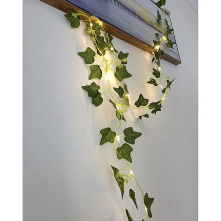 Klimop slinger met Led Verlichting 25 Meter - 12 Stuks