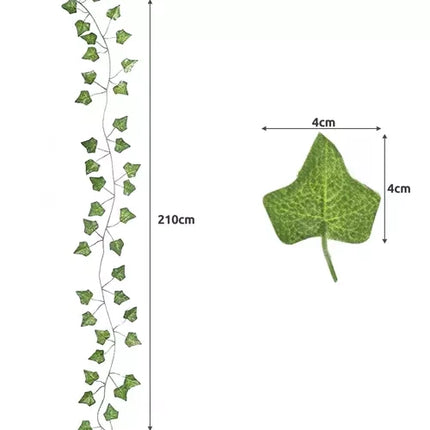 Gardlov Kunstmatige Klimop - 12,6 Meter - 6 Ranken - Groen