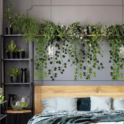 Gardlov Kunstmatige Klimop - 50,4 Meter - 24 Ranken - Groen