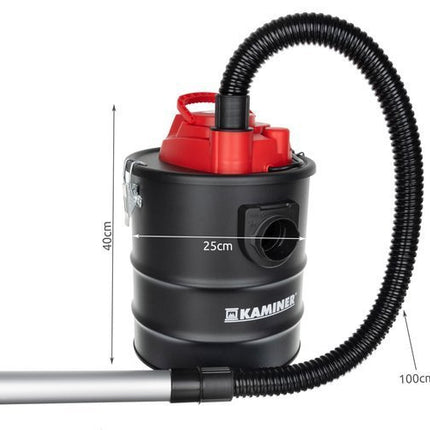 Kaminer Aszuiger - 15L - 1200W - Met Blower & Filters - Zwart