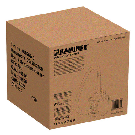 Kaminer Aszuiger ODK008 - 10 Liter - 800W - Met Blaasfunctie - Zwart