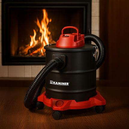 Kaminer Aszuiger - 20L - 1600W - Met Blower & Filters - Zwart/Rood