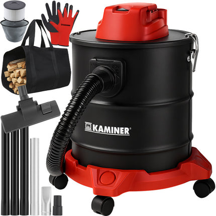 Kaminer Aszuiger - 20L - 1600W - Met Blower & Filters - Zwart/Rood