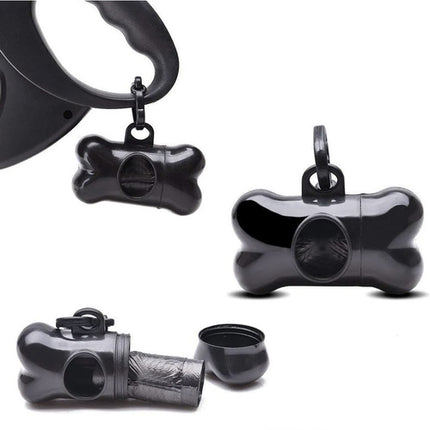 Purlov Automatische Hondenlijn - 5 meter - Tot 15 kg - Zwart/Geel