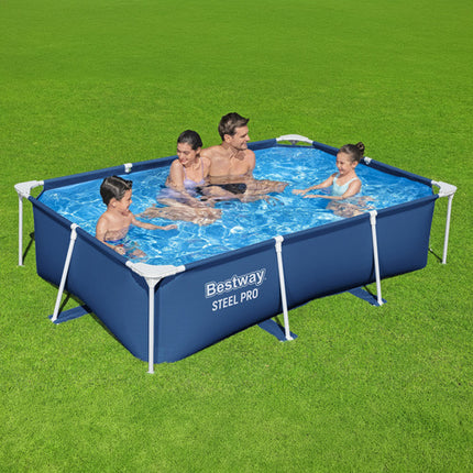 Bestway Steel Pro 56403 Frame Zwembad - 259 x 170 x 61 cm - Rechthoekig - Blauw