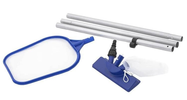 Bestway 58013 Zwembad Onderhoudsset - Telescoopsteel - Voor zwembaden tot 396 cm