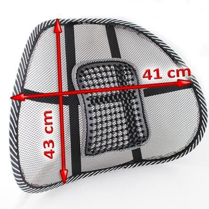 Malatec Ergonomische Rugsteun - Met Massagefunctie - 40 x 39 cm