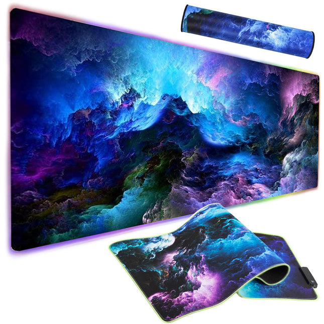 Verlichte Gaming Muismat LED RGB XXL - 90 cm x 40 cm