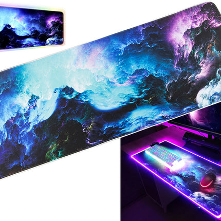Verlichte Gaming Muismat LED RGB XXL - 90 cm x 40 cm