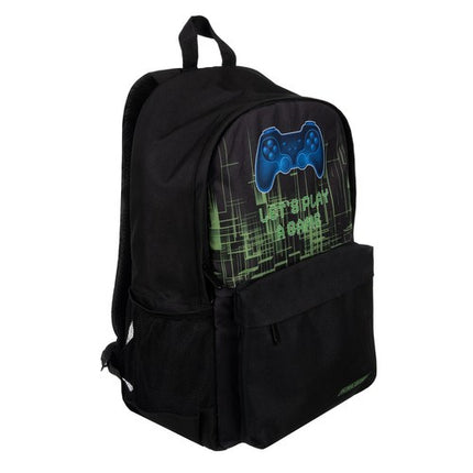 Kruzzel Gamer Rugzak - 22L - Inclusief Gymtas - Zwart