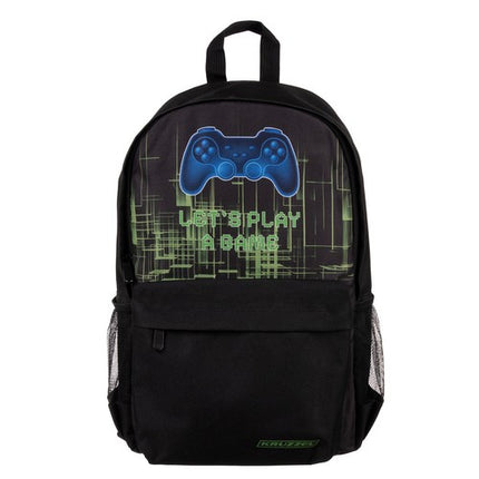 Kruzzel Gamer Rugzak - 22L - Inclusief Gymtas - Zwart