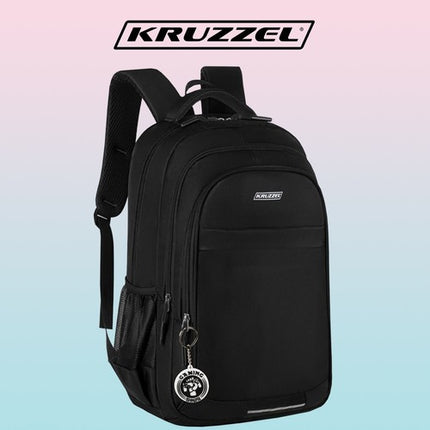 Kruzzel Rugzak - 30L - Zwart - Ruime School- & Reistas