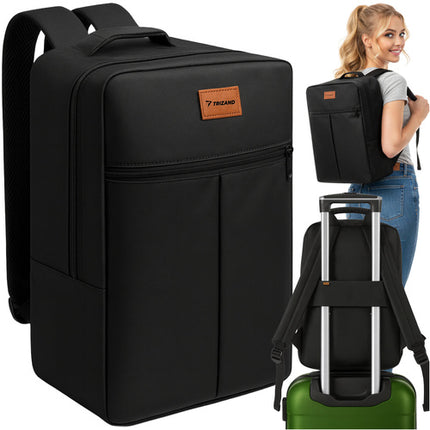 Trizand Reisrugzak 20L - Handbagage 40x25x20 cm - Lichtgewicht - Zwart