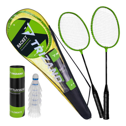 Trizand Badmintonset in Hoes - 9-Delig - Voor 2 Personen
