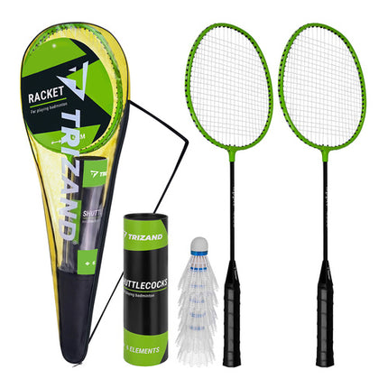 Trizand Badmintonset in Hoes - 9-Delig - Voor 2 Personen