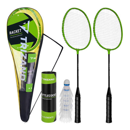 Trizand Badmintonset in Hoes - 9-Delig - Voor 2 Personen