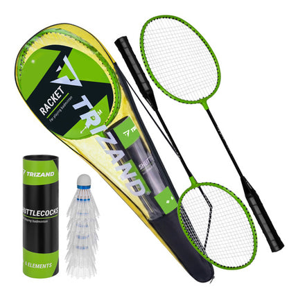 Trizand Badmintonset in Hoes - 9-Delig - Voor 2 Personen