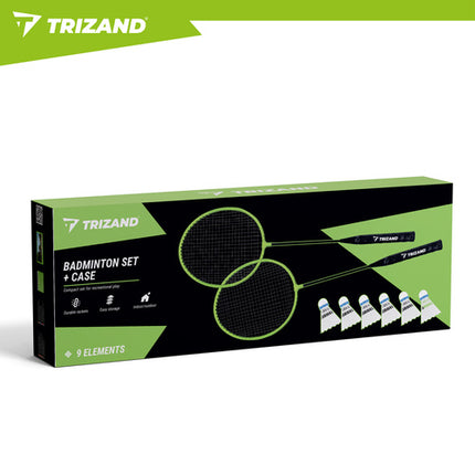 Trizand Badmintonset in Hoes - 9-Delig - Voor 2 Personen