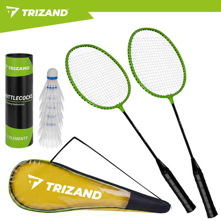 Trizand Badmintonset in Hoes - 9-Delig - Voor 2 Personen
