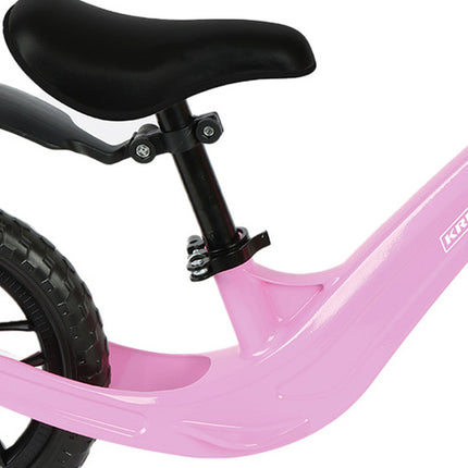 Kruzzel Loopfiets - 12 Inch - Roze - Lichtgewicht Magnesium
