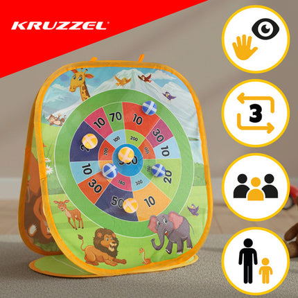 Kruzzel Ball Throw Arcade Game - 3-in-1 Behendigheidsspel voor Kinderen