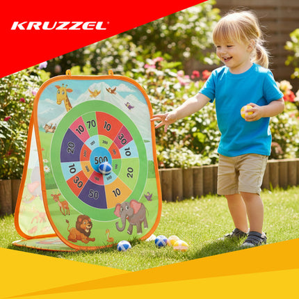 Kruzzel Ball Throw Arcade Game - 3-in-1 Behendigheidsspel voor Kinderen