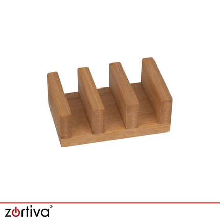 Zortiva Bamboe Snijplankenset - 3 Stuks - Met Standaard