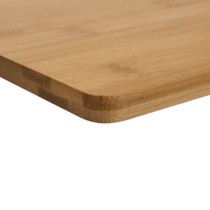 Ruhhy Bamboe Snijplanken Set - 4 Stuks - Met Metalen Houder