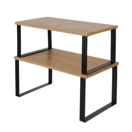 Ruhhy 25661 Bamboe Keukenrekjes - Kruidenrek en Organizer - 2 Stuks - Hout/Zwart