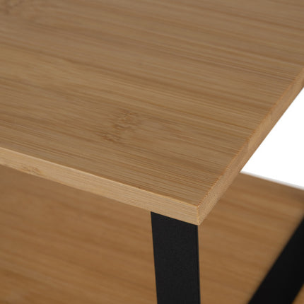 Ruhhy 25661 Bamboe Keukenrekjes - Kruidenrek en Organizer - 2 Stuks - Hout/Zwart