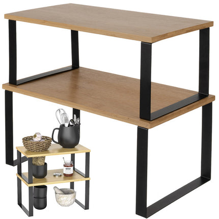 Bamboe Keukenrek - Kruidenrek Set - 2 delig Organizer