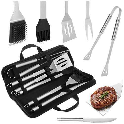 Kaminer 6-Delige Barbecueset - RVS - Met Luxe Draagtas