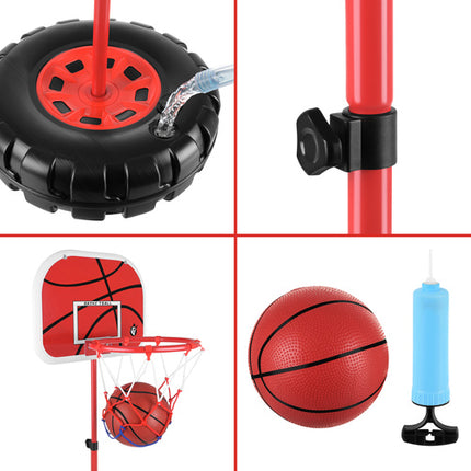 Iso trade Basketbalset - 170 cm - Verstelbaar met Bal en Pomp