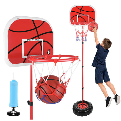 Iso trade Basketbalset - 170 cm - Verstelbaar met Bal en Pomp