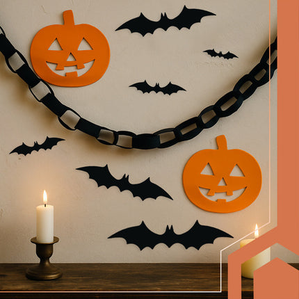 Ruhhy 3D Vleermuis Muurstickers - 56 Delig - Halloween Decoratie