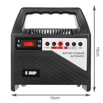 Xtrobb Acculader 12V 6A - Universele Batterij Lader voor Auto & Motor