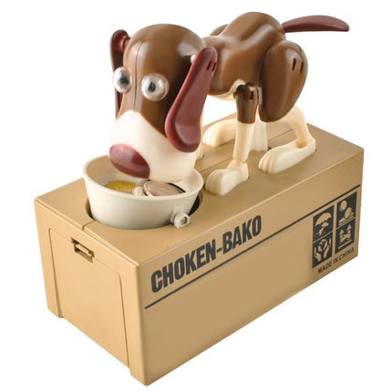 Iso Trade Interactieve Spaarpot - Brown Dog - Automatische Munteneter