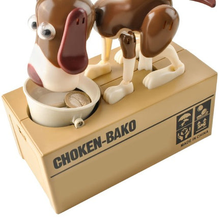 Iso Trade Interactieve Spaarpot - Brown Dog - Automatische Munteneter