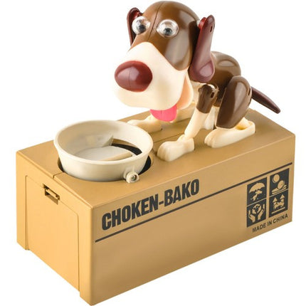 Iso Trade Interactieve Spaarpot - Brown Dog - Automatische Munteneter