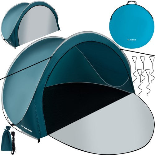 Trizand 21267 Pop-Up Strandtent – 3-Persoons – Afsluitbaar – 200x120x110 cm