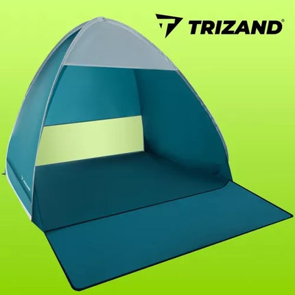 Trizand 23479 Pop-Up Strandtent – 2-Persoons – 150 x 120 x 110 cm – Blauw/Wit