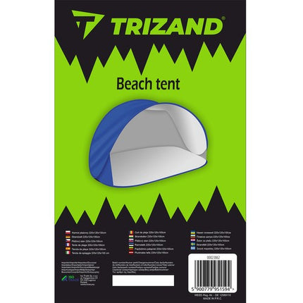 Trizand 23862 Pop-Up Strandtent – 220 x 120 x 100 cm – UV30+ Bescherming