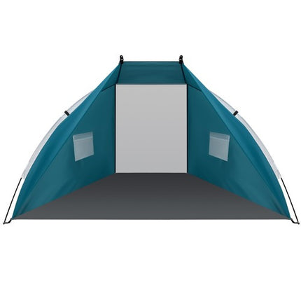 Trizand 20975 Strandtent – 220 x 120 x 120 cm – Inclusief Draagtas – Blauw/Grijs