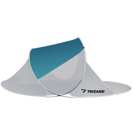 Iso Trade Pop-Up Strandtent – 220 x 120 x 90 cm – Turkoois/Grijs