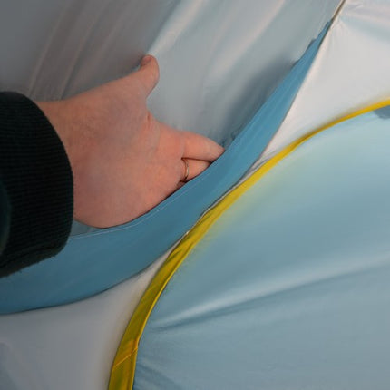 Iso Trade 21204 Pop-Up Strandtent met Zwembadje – 65 x 115 x 80 cm – Blauw/Geel