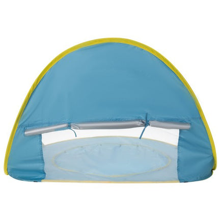 Iso Trade 21204 Pop-Up Strandtent met Zwembadje – 65 x 115 x 80 cm – Blauw/Geel