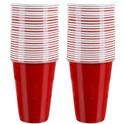 Ruhhy Beer Pong Set - 50 Rode Party Cups - Inclusief 3 Pingpongballen