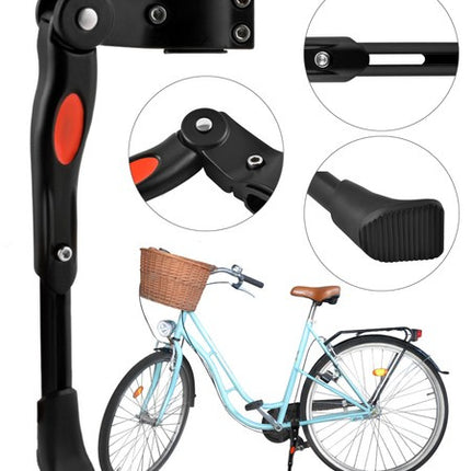Trizand Fietsstandaard - Verstelbaar - 24-29 inch - Aluminium - Zwart