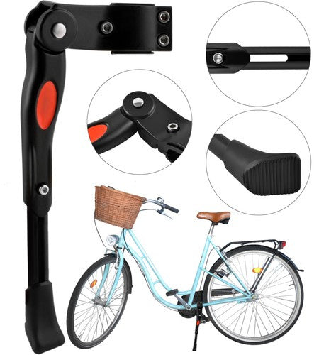 Trizand Fietsstandaard - Verstelbaar - 24-29 inch - Aluminium - Zwart